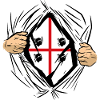 Sardinia Flag Superhero Sardinian Flag