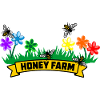 Honigfarm mit bunten Blumen