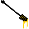 Honey spoon with honey
