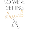 Wedding Drunk Black