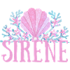 sirène couronne coquillages