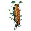 Tigers in the river