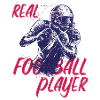 Real football player