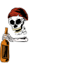 Pirate Rum Skull Gift Dicton