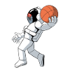 Basketball Astronaut Basketball Player