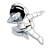 Dabbing Astronaut