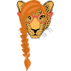leopard Lady | white text