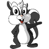 Cute Cartoon Skunk