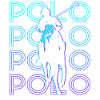 Polo Player Retro