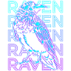 Rabenkrähe Retro