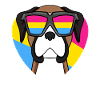 Pansexual German Boxer Dog Gift