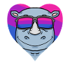 Bisexual Rhino Bisexuality Gift