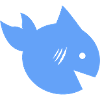 Cute Shark Illustration Design minimalism