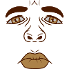 Man sad face kiss mouth