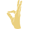 Very tasty hand gesture sign