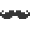 8bit pixel moustache