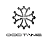Logo Occitanie style usé dégradé