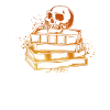 Skull on books - Dark Academia