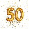 50 Jähriges Luftballon Design