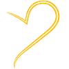 Simple Half Yellow Heart