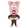 SCHWEIN - SECURITY - BODYGUARD - TIERISCH