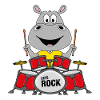 NILPFERD - SCHLAGZEUG - ROCK - BAND - TIER