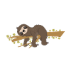 Sloth Faulenzer Süßes Faultier Geschenk