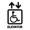 Disabled People Elevator Sign