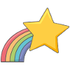 Shooting Star rainbow