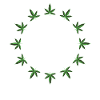 Cannabis Leaf Hemp Circle