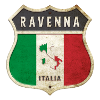 Ravenne Italie Armoiries Drapeaux Design