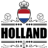 HOLLAND - NETHERLANDS BLACK LINEART
