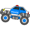 Police Monster Truck Police Car
