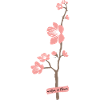 Cute Japanese Flower Pink Design