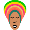 Beautiful black African woman