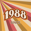 Since 1988 retro logo