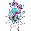 Magic Mushrooms Mushroom Eyes Art
