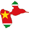 Gwada Style Carte Guadeloupe Drapeau