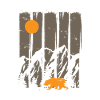 Mountains, Moon and Bear -