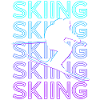 Ski Skieurs Ski Rétro
