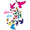 love is love,love,deaf,deaf,graffiti,rainbow