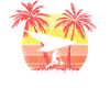 Hanggliding Summer Sunset 80s Palm