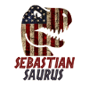 Patriotic Sebastian Dinosaur Sebastiansaurus