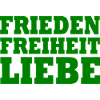 Frieden freiheit liebe