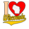 I Heart wisconsin gift