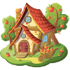 Fairytale House Apple Fruit Garden