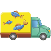 Delivery Service Fish Cart