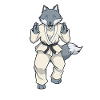 Comic Wolf fait du judo