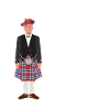 Divertente gonna scozzese Kilt dicendo per kilt men