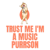 Funny animal music cat